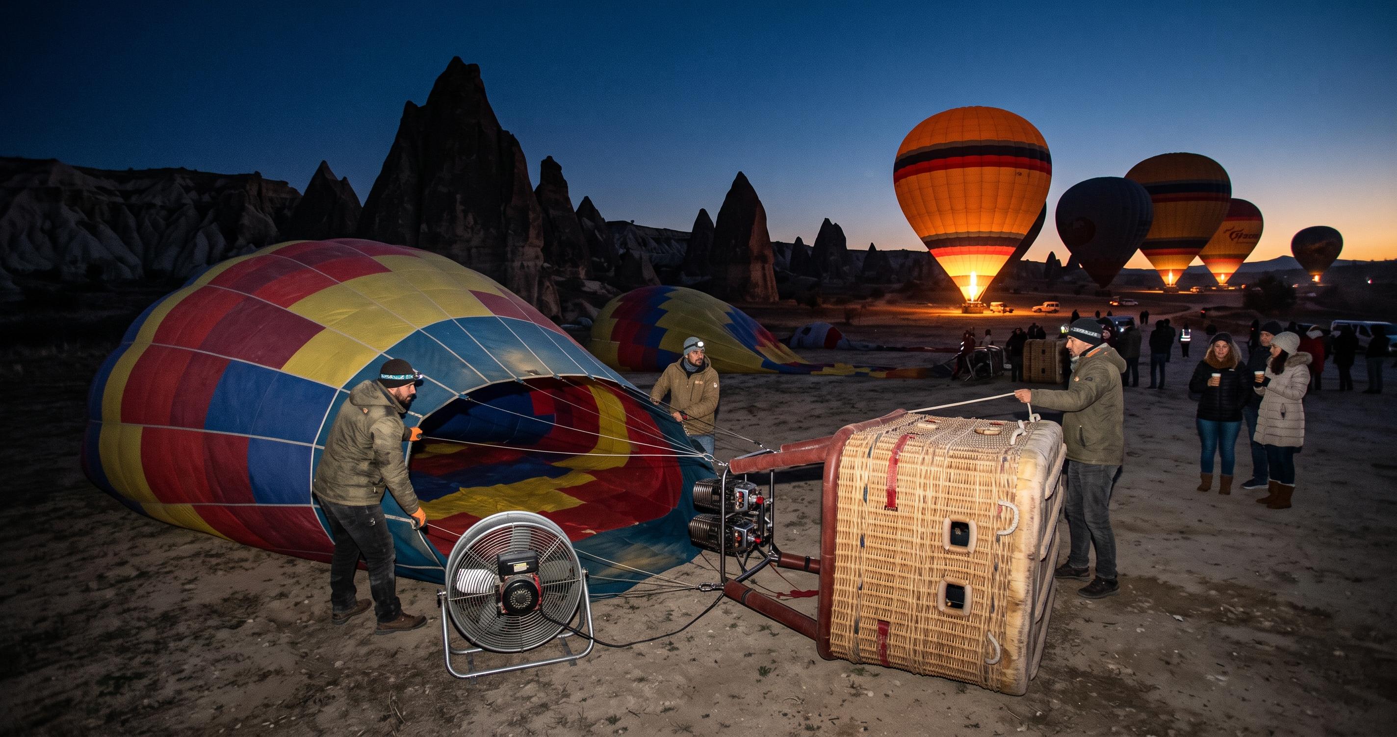 Der Ballonmorgen in Kappadokien, von Anfang bis Ende